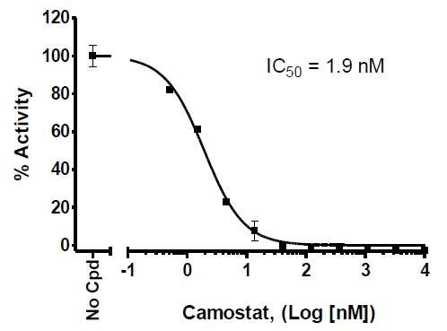 TMPRSS2 inhibition curve